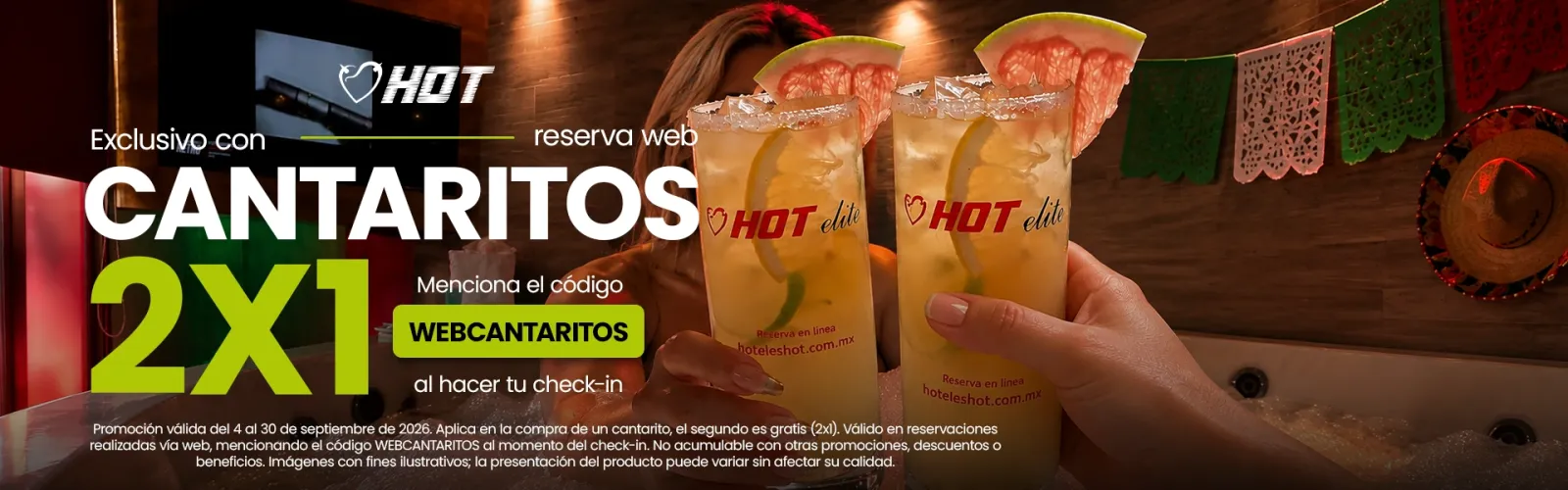 Promo cantaritos 2x1 solo septiembre